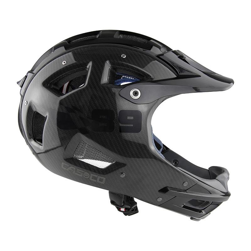 Cyklistická helma Casco MTBE Full Face carbon black