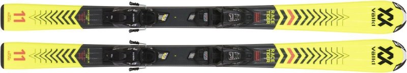 Juniorské sjezdové lyže Volkl Racetiger Jr yellow vMotion + 7.0 VMotion
