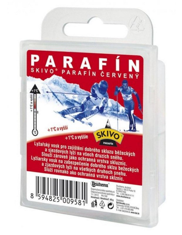 Skivo-parafín červený