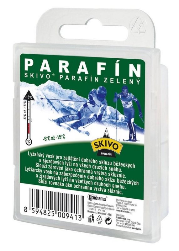 Skivo-parafín zelený
